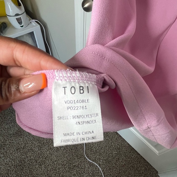 TOBI Sweet Intentions Barbie Pink Shift Dress Size M CB158 - Picture 6 of 8